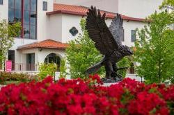 十大博彩推荐排名州立大学红鹰雕像